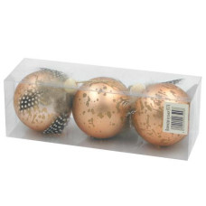 Кулька новорічна 8см. 3шт. в кор. 9376 (3/384)