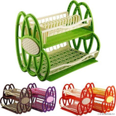 Сушка для посуду "ASUDE PLASTIK" 2 яруса 39*32*46,5см ASD097