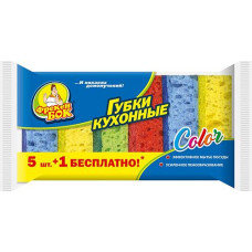 Губка кухонна "Фрекен БОК Color" 6шт. 30824 (34)