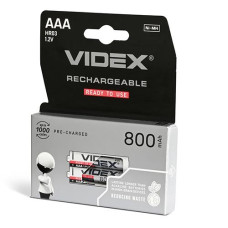 Акумулятор на бліст. 800mAh "Videx" AAA/HR3 ціна за 1шт. VD0113 (2)