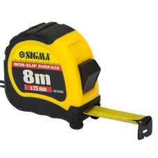 Рулетка 8.0м.*25мм. "SIGMA Shiftlock" 3815081 (1)