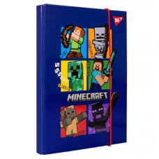 Папка для зошитів YES В5 на резинці Minecraft картонна 24*18*3см 500238 (1/12)