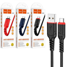 Кабель зарядний Hoco (USB-Micro) 2.4A. 1.0м. TPE. мікс. кол. X59 (1)