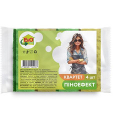 Губка кухонна "Квартет" 4шт. EkOplus 25912 АППТ (80)