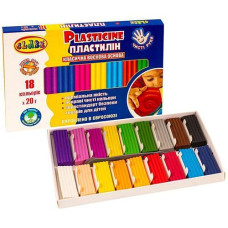 Пластилін восковий Class "Чисті руки MAXI" ЕСО 18кол./360гр. зі стеком  7660С (30)