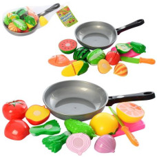 Продукти в сітці "Овочі/Фрукти" 6шт. на липучці. прибори 28*18*8см. 2вид. 7013C (48)