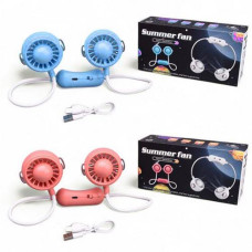 Вентилятор в кор. акум. на шию USB. 2 режими 18*9*6см. MK 5672 (30)