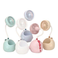 Вентилятор в кор. акум. настільний USB. 10*10*16см. 5кол. CS 275 A (96)