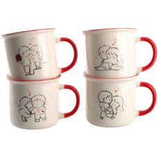 Чашка 370мл. фарфор. "Limited Edition Hugs" мікс. вид. GB057-E0950 (12)