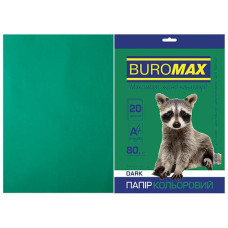 Папір офс А-4 20а/ 80г Dark темн.-зелений 2721420-04 BM BUROMAX