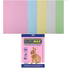 Папір офс А-4 20а/ 80г Pastel асорті  2721220-99 BM BUROMAX