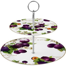 Фруктовниця 2-х ярусна "Limited Edition Prunus" 26*19см. в кор. 19-560 ЮГ-К (12)