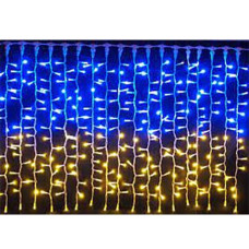 Гірлянда штора 280LED "Прапор України" 2,0*1,0м, прозорий дріт Ukraine 2*1 (50)