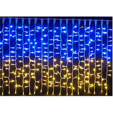 Гірлянда штора 420LED "Прапор України" 2.4*1.2м, прозорий дріт. FU 2.4*1.2 (50)