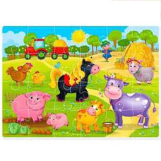 Пазли "Vladi Toys" А4 "Малюк зможе "Ферма" VT1102-18 VT (25)