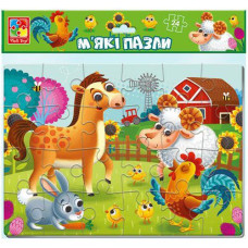Пазли "Vladi Toys" м'які 24ел. "Ферма" VT1102-31 VT (25)
