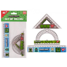 Набір лінійок YES 15см. 3 предмета "Minecraft" 370674 (50)