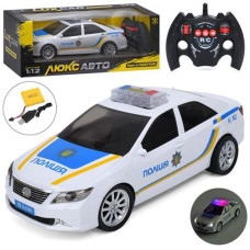 Машинка р/к. в кор. акум. USB "Поліція" гумові колеса. звук. світло 45*17*18см. M 6406 (12)