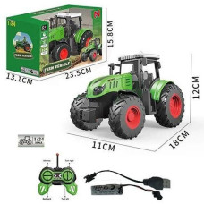 Трактор р/к. в кор. акум. USB. гумові колеса 24*14*16см. 99-86 A (12)