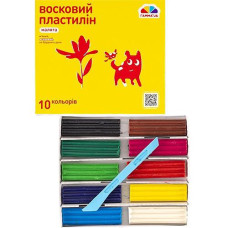 Пластилін восковий "Н.В. Гамма "Малята" 10кол. 12гр. 100304 (36)