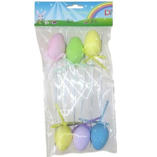 Набір яєць пасхальних на паличці "Easter eggs" 20см. 6шт/упак. R40511 (360)