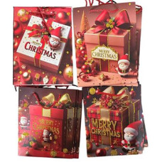Пакет подарунковий паперовий новорічний "Merry Christmas" 30*41.5*12см. R99642-L (360)