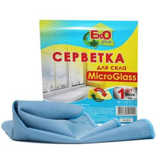 Серветка для скла та дзеркал. мікрофібра "ТМ EKO+" 1шт. 30*30см. 20047 АППТ (50)