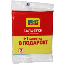 Серветка для прибирання целюлоза 3шт. "Бонус" 83964 (65)