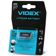 Бат. CR2 Videx літієва 3Vна бліст. D15.6мм-H27мм CR2 1pc (1)