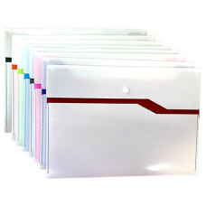 Папка на кнопці A4, Optima, двуколірна, асорті O35555 (32)