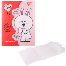 Папка А4 YES органайзер "Line Friends. Cony" з фігурним клапаном на липучц 492104
