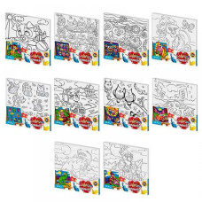Картина по номерах 31*31см. "Coloring by numbers" мікс. вид. CBN-01-01,02,03,04...10 Danko toys (10)
