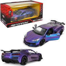 Машинка в кор. метал. на бат. інерц. "Автопром Chevrolet Corvette C8 Z06" звук. світло 661289H (6)