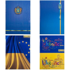 Канц. книга Buromax клітинка A4 96арк "Українська символіка" офс. тв лам обк,  2400-38 BM(8) (тв)