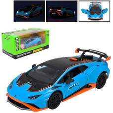 Машинка в кор. метал. на бат. інерц. "Автопром Lamborghini STO" звук. світло 18*9*8см. 68716AB (24)