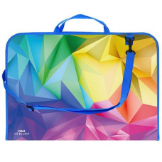 Портфель пластиковий А-3, на блискавці+ ручки, ECONOMIX" MX30003-03