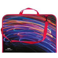 Портфель пластиковий А-3, на блискавці+ ручки, ECONOMIX  MX30003-08