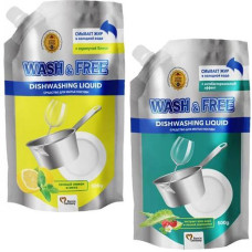 Засіб для миття посуду "Wash&Free" 500мл. в асорт. (DOYPACK) (16)