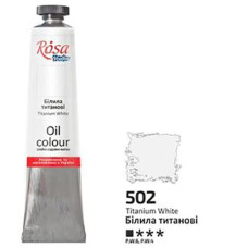 Фарба олійна Білила титанові (502) 45 мл ROSA Studio 327502