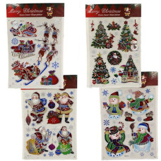Наклейки для вікон силікон "Chistmas" 30*45см 6527-P3-9 J.Otten (12)