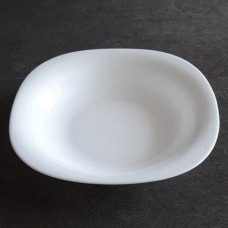 Тарілка склокераміка №9 "WHITE" квадратна. глибока FSP90 ІНТР (36)