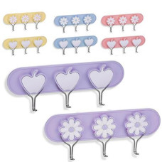 Набір гачків настінних пластикових "Bager Flowers" 2шт. мікс. вид. BG-258 / BG-257  ЮГ-К (10)