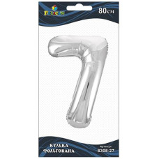 Кулька фольгована "7" Срібло 80см. Pelican 830827 (20)