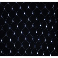 Гірлянда штора-сітка 120LED 1,5*1,5м. прозорий дріт. білий колір RV-31 W (100)