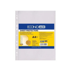 Файли ECONOMIX A-4+ 30мк за 20шт. помаранч Е31112 (75) &&
