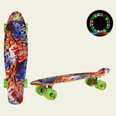 Скейт пенні 22" 56*15см. "Mix color" колеса PU з підсвіткою SC20503 (8)