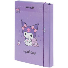 Папка для зошитів Kite В5 на резинці Kuromi картонна HK25-210-2 (1)
