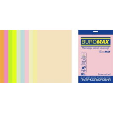 Папір офс А-4 50а/80г 10 кол Pastel+Neon 2721750E-99 BM BUROMAX