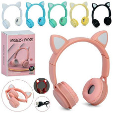 Навушники Bluetooth "CAT" TFслот. FM 12*18*7см. мікс. кол. MZ-08M (24)
