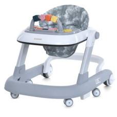 Ходунки в кор. на бат. "Multiway Gray 2в1" колеса 6шт. музика. світло. сірі ME 1163 (1)